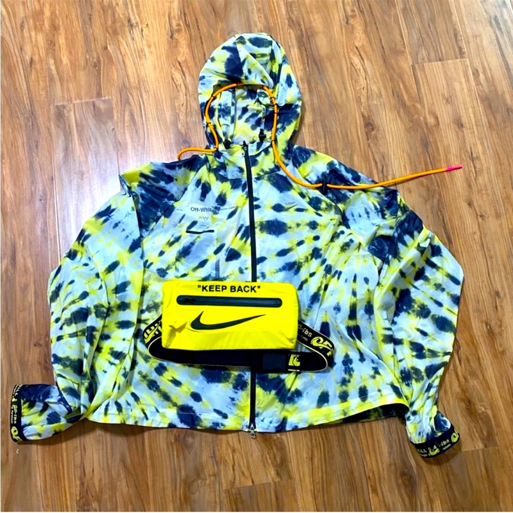 Nike Lab x Off-White NRG Tie-Dye Jacket and Bag. Women’s Large